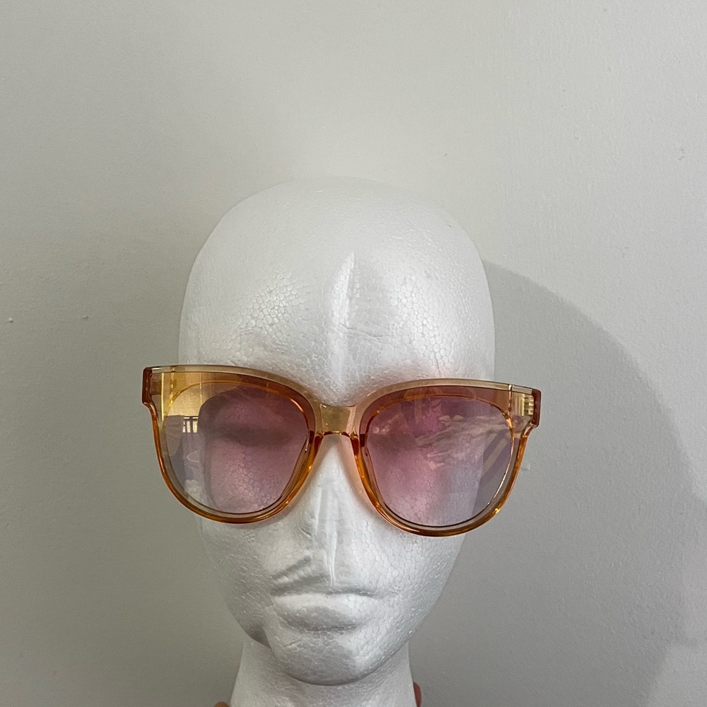 J Crew Factory Sunglasses Oversized Frames Mirror Orange Pink Bright Col…